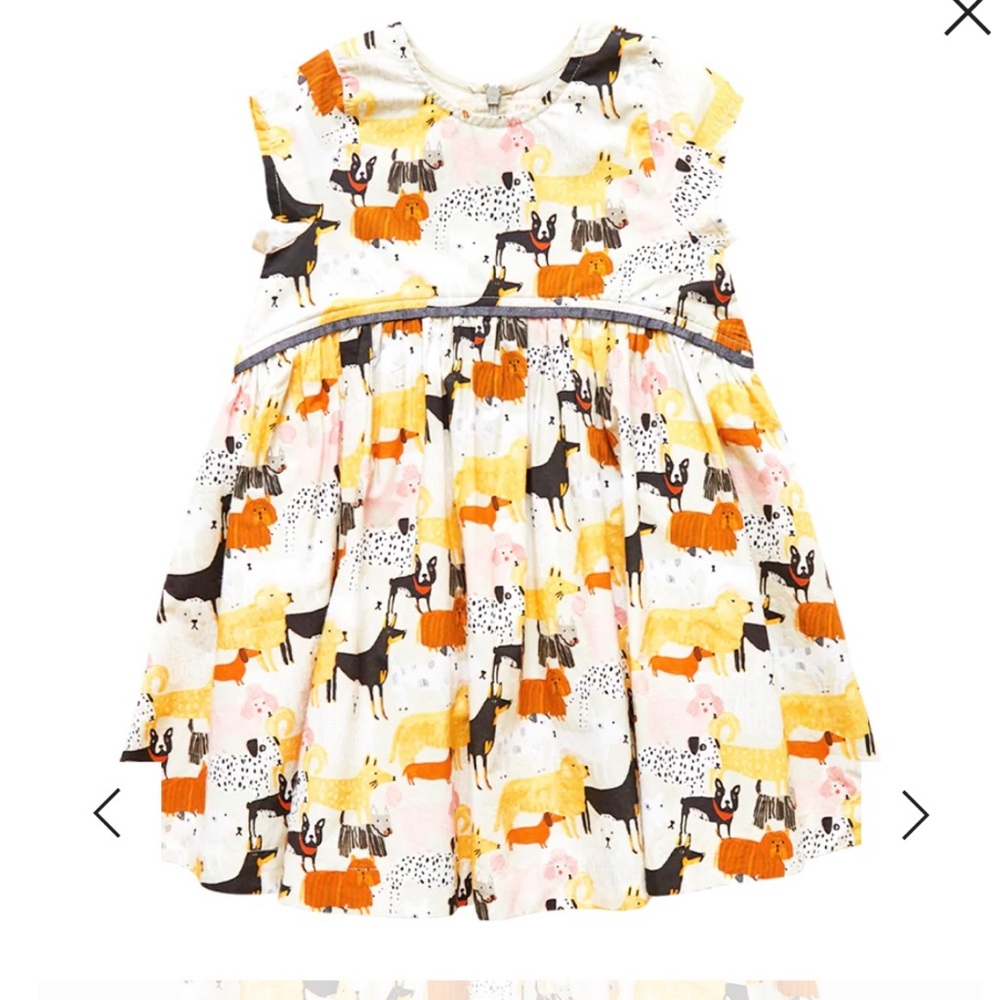 Colorful Puppy Print Dress